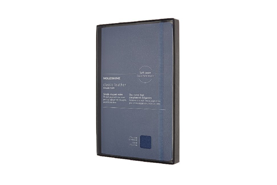 Cover: 8053853606006 | Moleskine Notizbuch - Ledereinband Large, A5, Liniert, Soft Cover,...