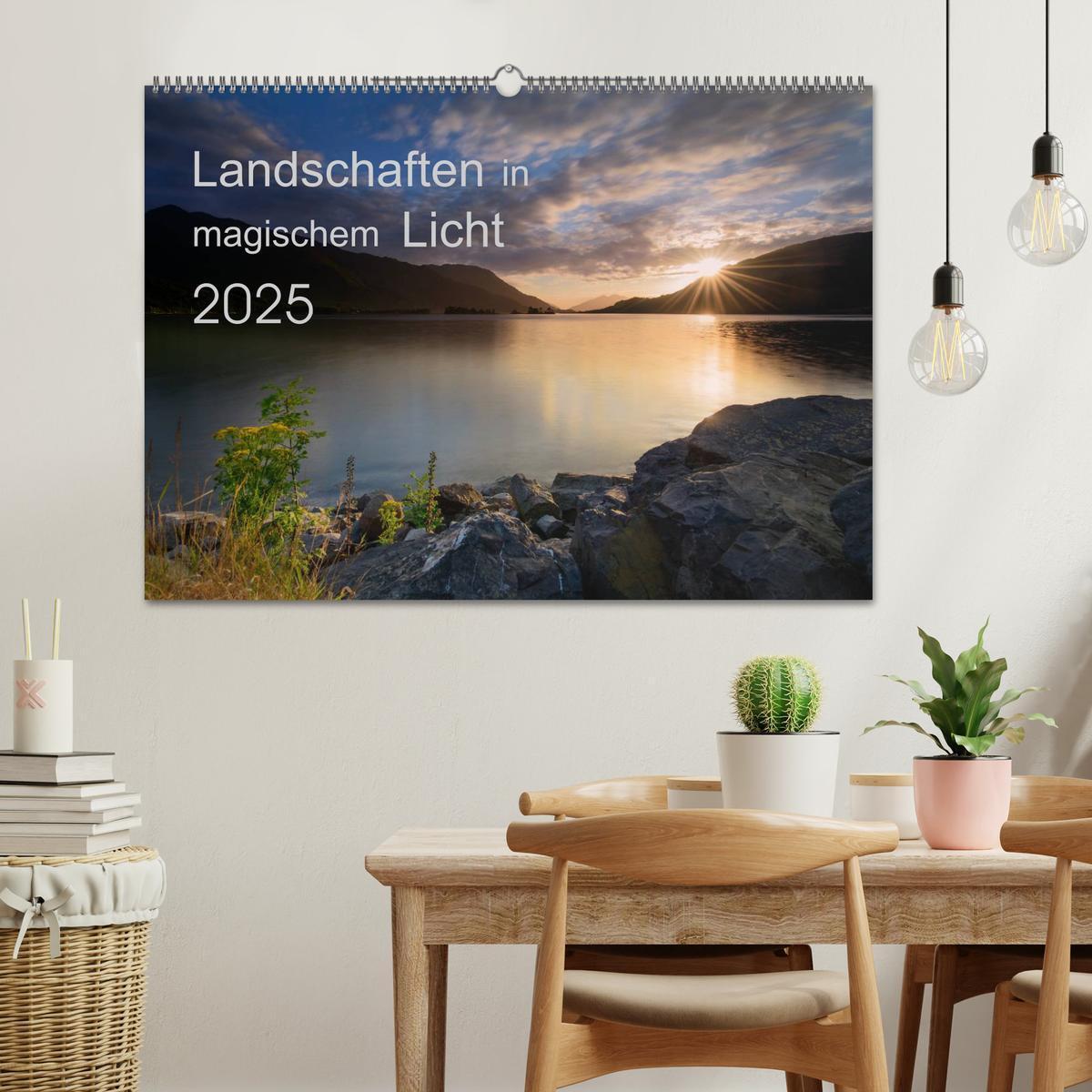 Bild: 9783435557974 | Landschaften im magischen Licht (Wandkalender 2025 DIN A2 quer),...