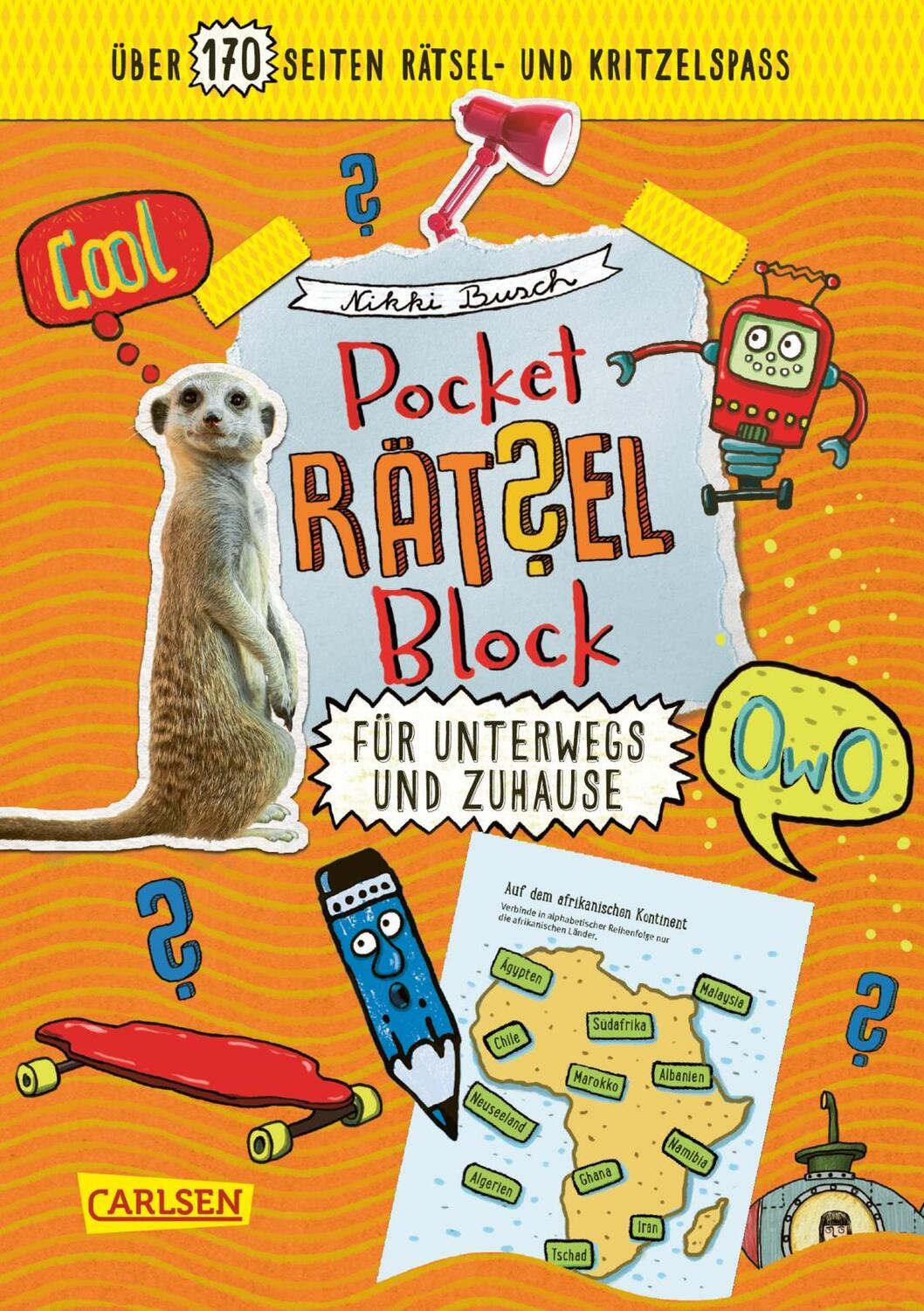 Cover: 9783551160294 | Pocket-Rätsel-Block: Unterwegs und Zuhause | Kinderbeschäftigung ab 9