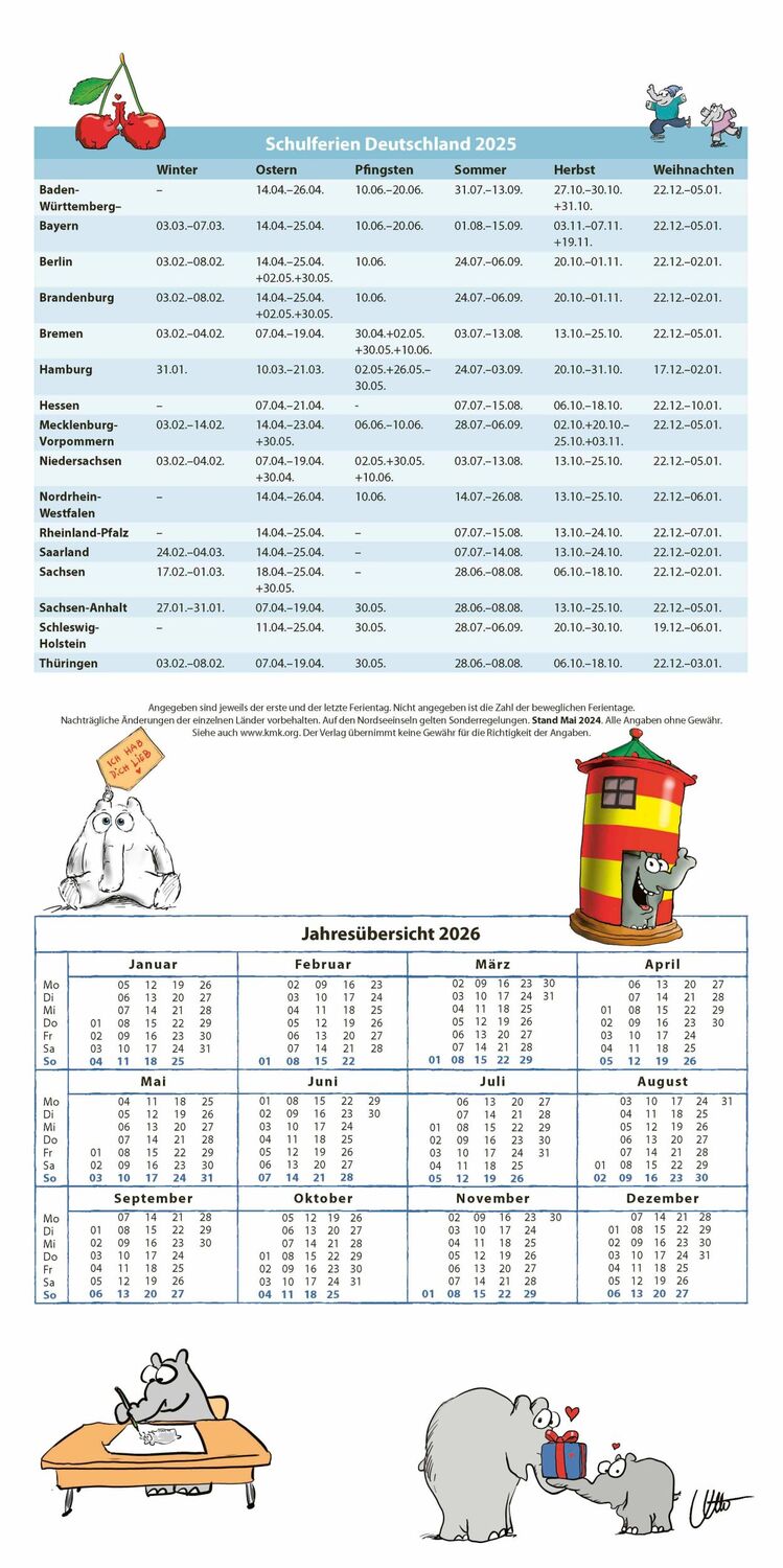 Bild: 9783966648516 | Otto 2025 - Otto Waalkes &amp; Ottifanten | Otto Waalkes | Kalender | 2025