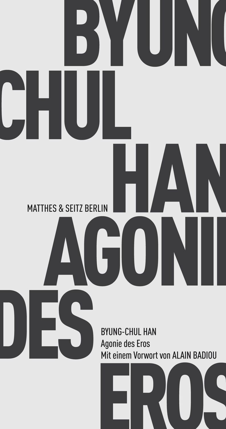 Cover: 9783957572776 | Agonie des Eros | Byung-Chul Han | Taschenbuch | 94 S. | Deutsch