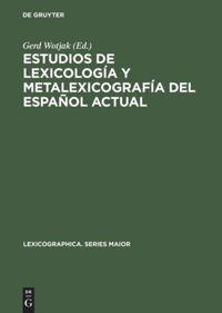 Cover: 9783484309470 | Estudios de lexicología y metalexicografía del español actual | Wotjak