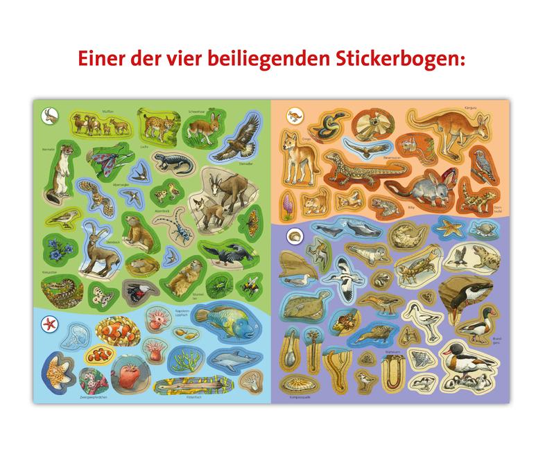 Bild: 9783473329632 | Wieso? Weshalb? Warum? Stickerheft: Tiere der Welt | Ute Simon | Buch