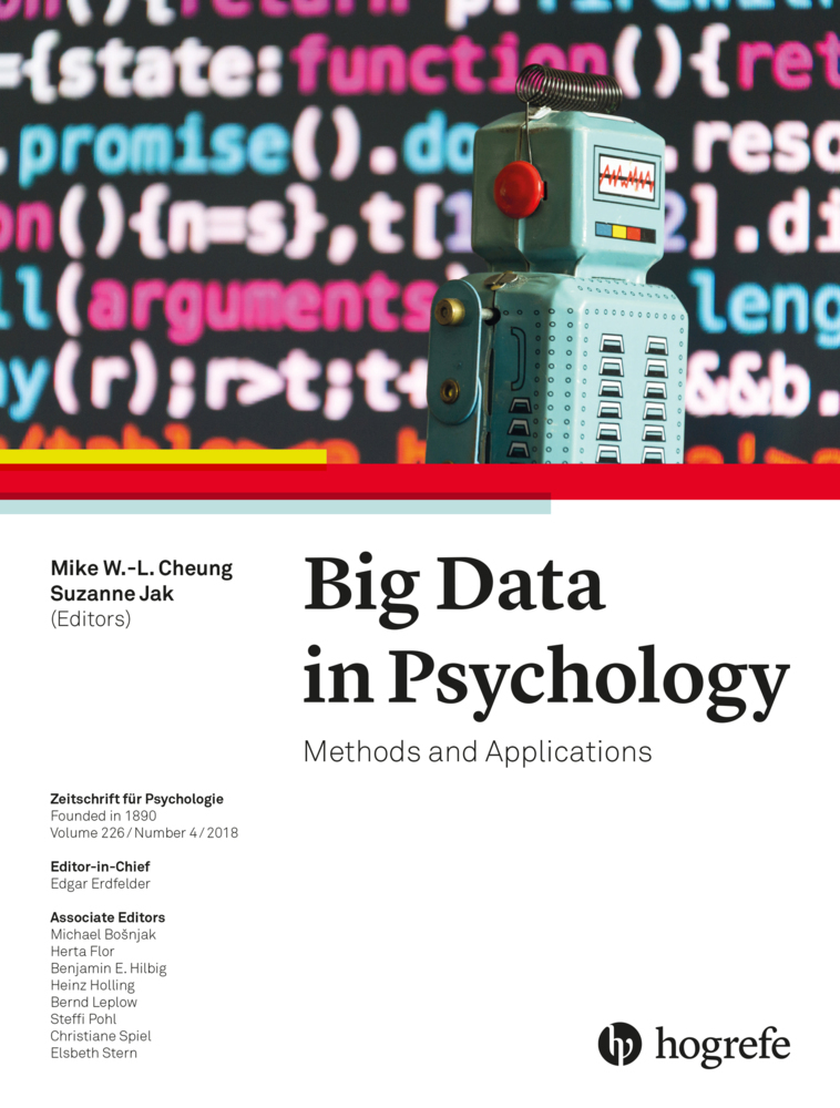 Cover: 9780889375512 | Big Data in Psychology | Methods and Applications | Cheung (u. a.)