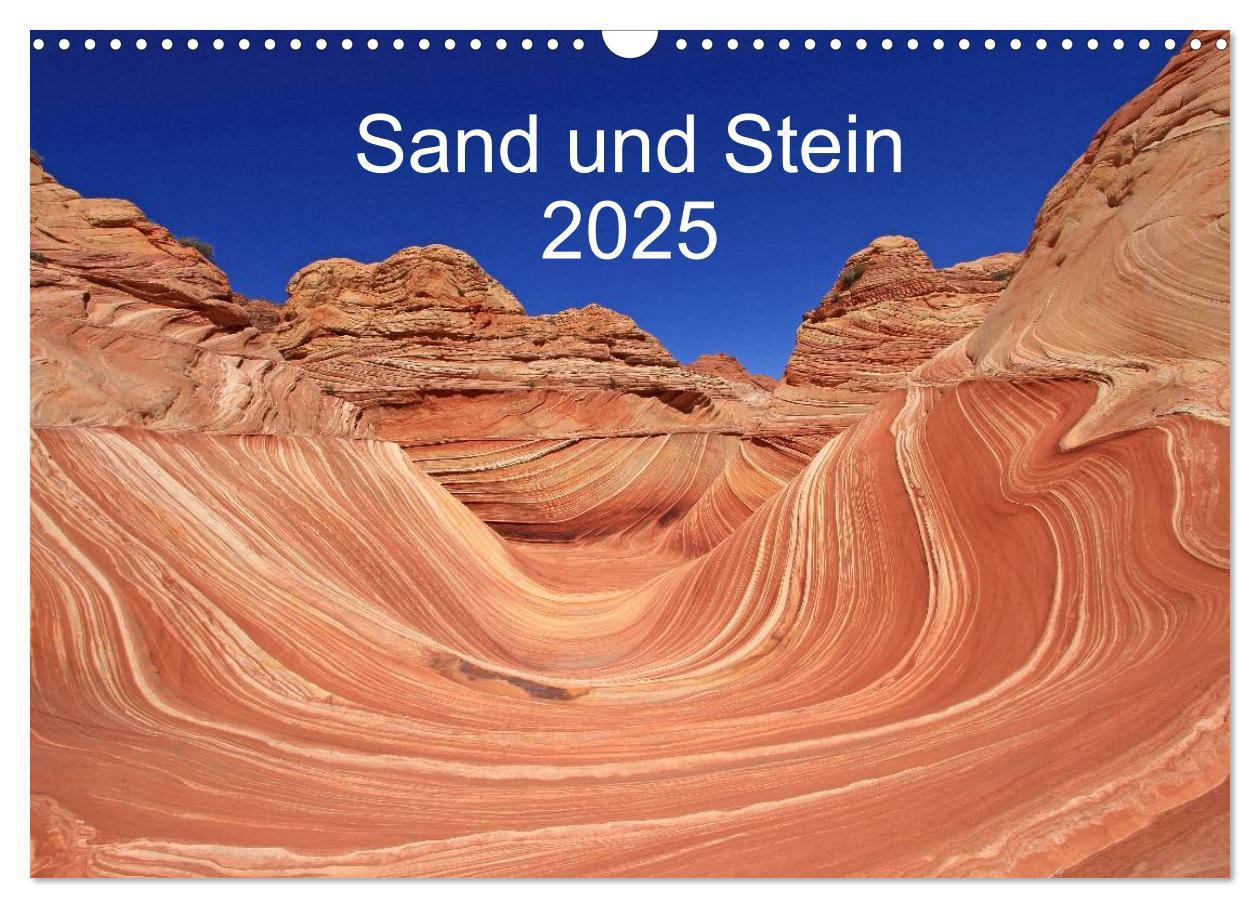 Cover: 9783435753239 | Sand und Stein 2025 (Wandkalender 2025 DIN A3 quer), CALVENDO...