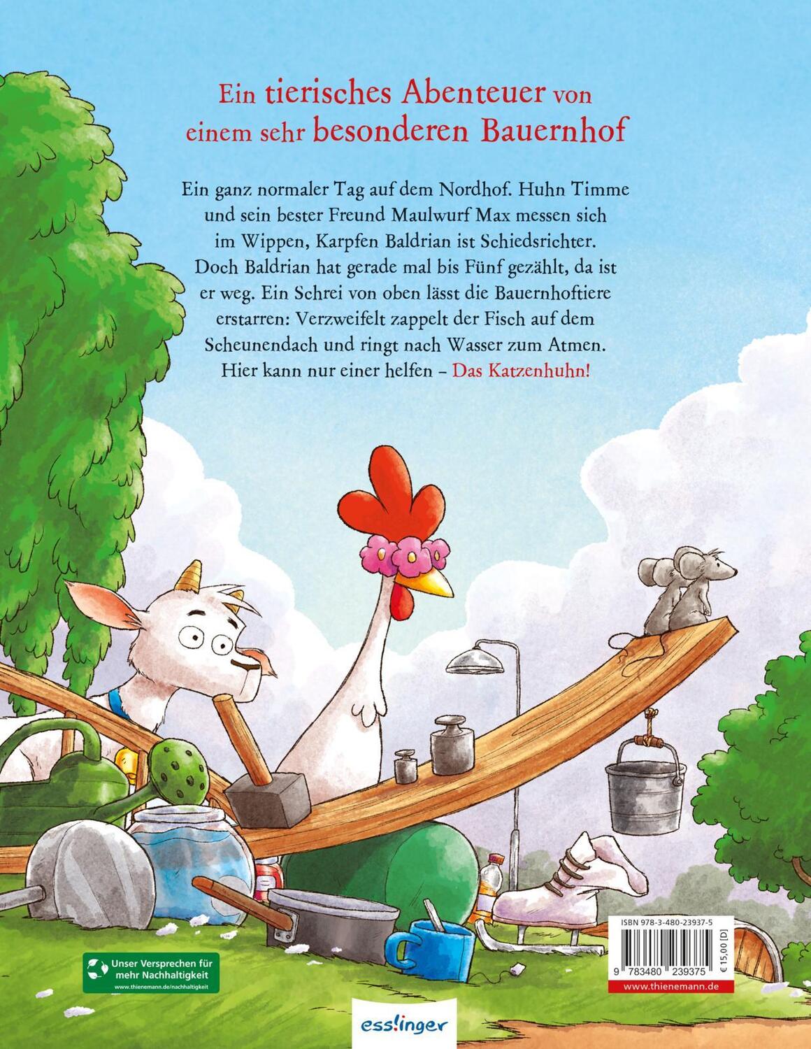 Rückseite: 9783480239375 | Das Katzenhuhn: Was macht der Fisch auf dem Dach? | Hoëcker (u. a.)