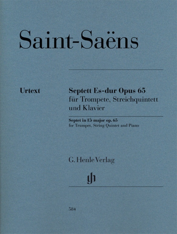 Cover: 9790201805849 | Camille Saint-Saëns - Septett Es-dur op. 65 für Trompete, Violine...