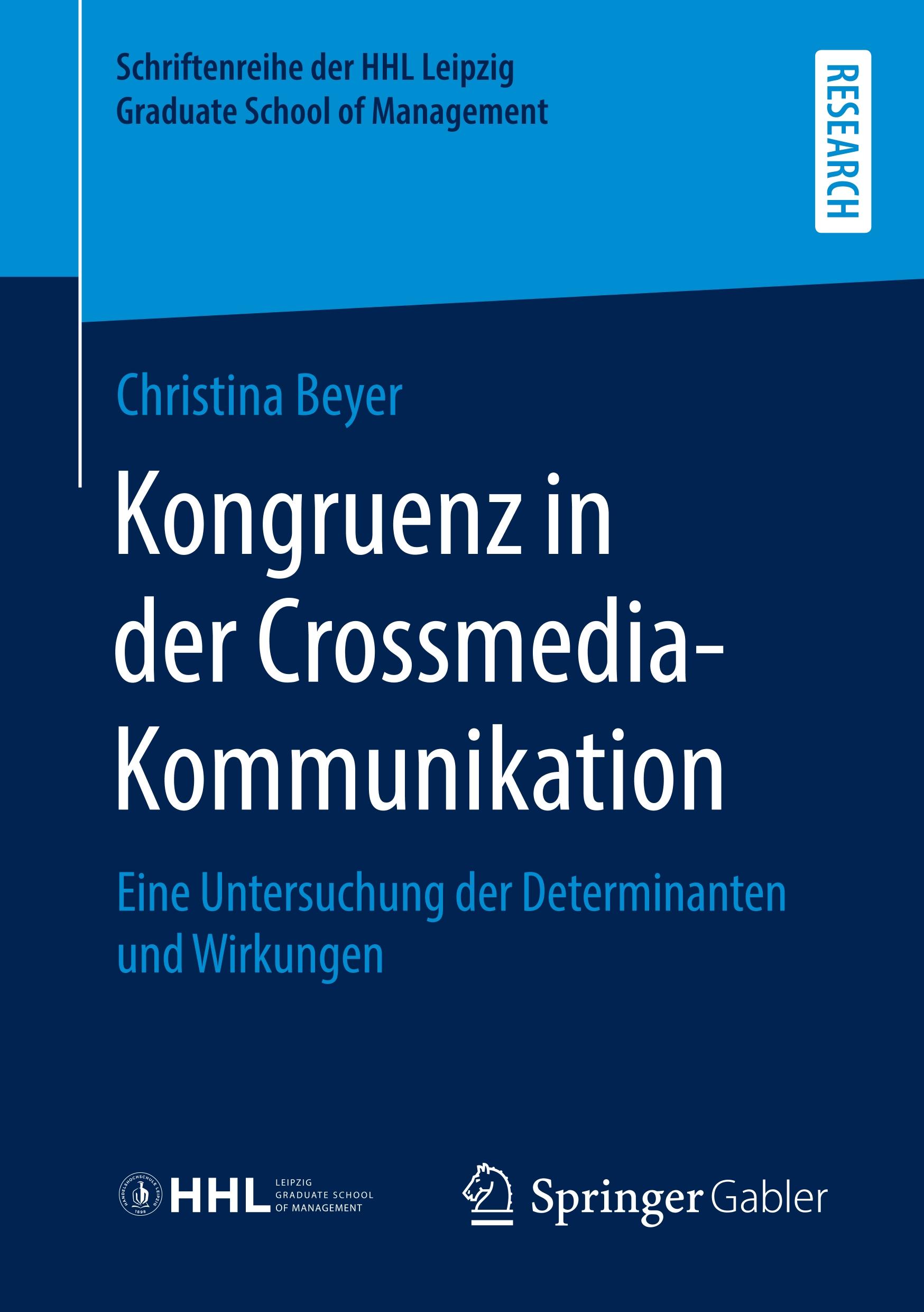 Cover: 9783658284237 | Kongruenz in der Crossmedia-Kommunikation | Christina Beyer | Buch