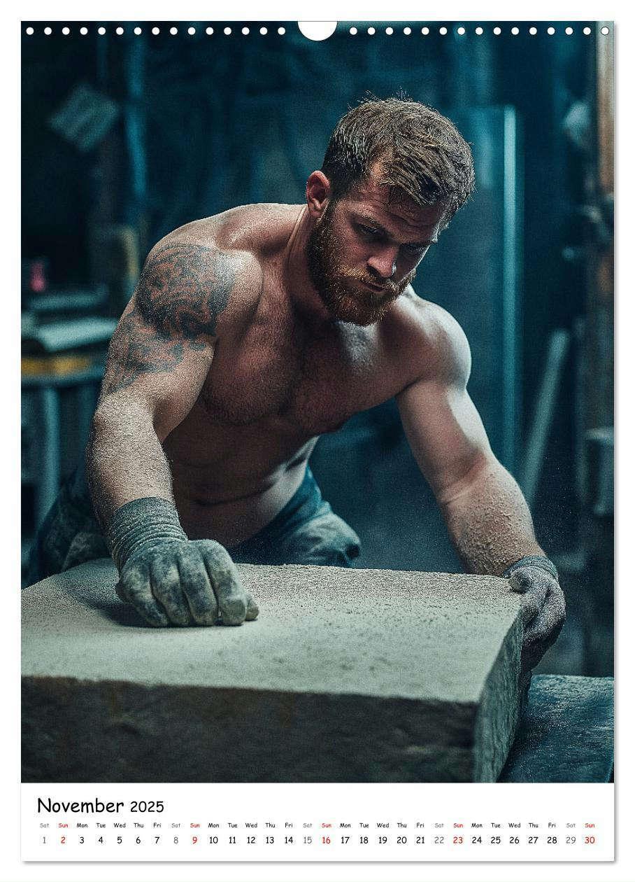 Bild: 9781325990443 | Hot Builders - Hard at Work (Wall Calendar 2025 DIN A3 portrait),...