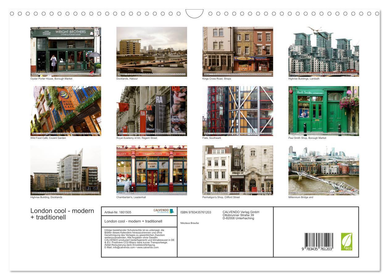 Bild: 9783435761203 | London cool - modern + traditionell (Wandkalender 2025 DIN A3...