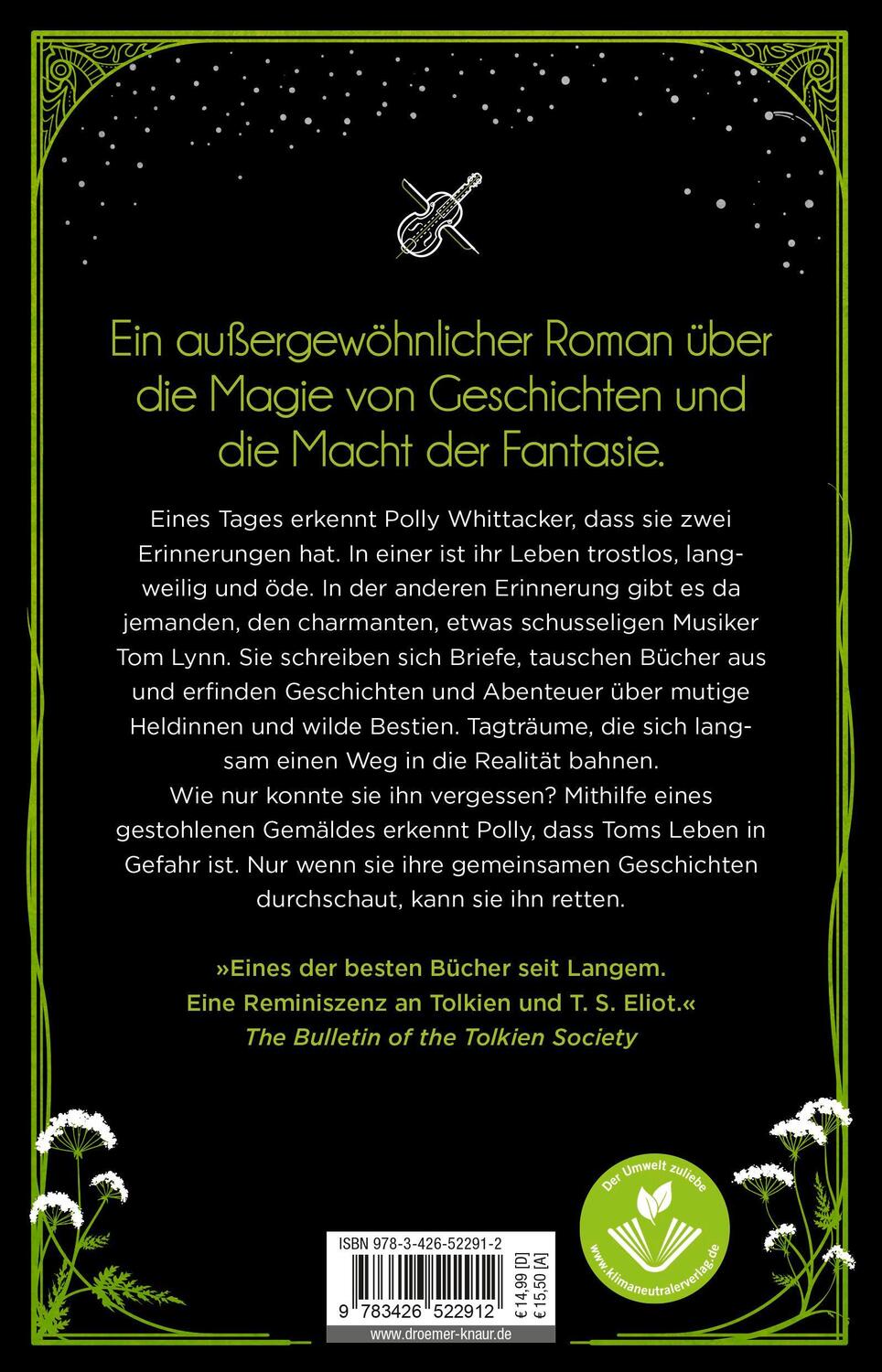 Rückseite: 9783426522912 | Die verborgene Geschichte des Tom Lynn | Diana Wynne Jones | Buch