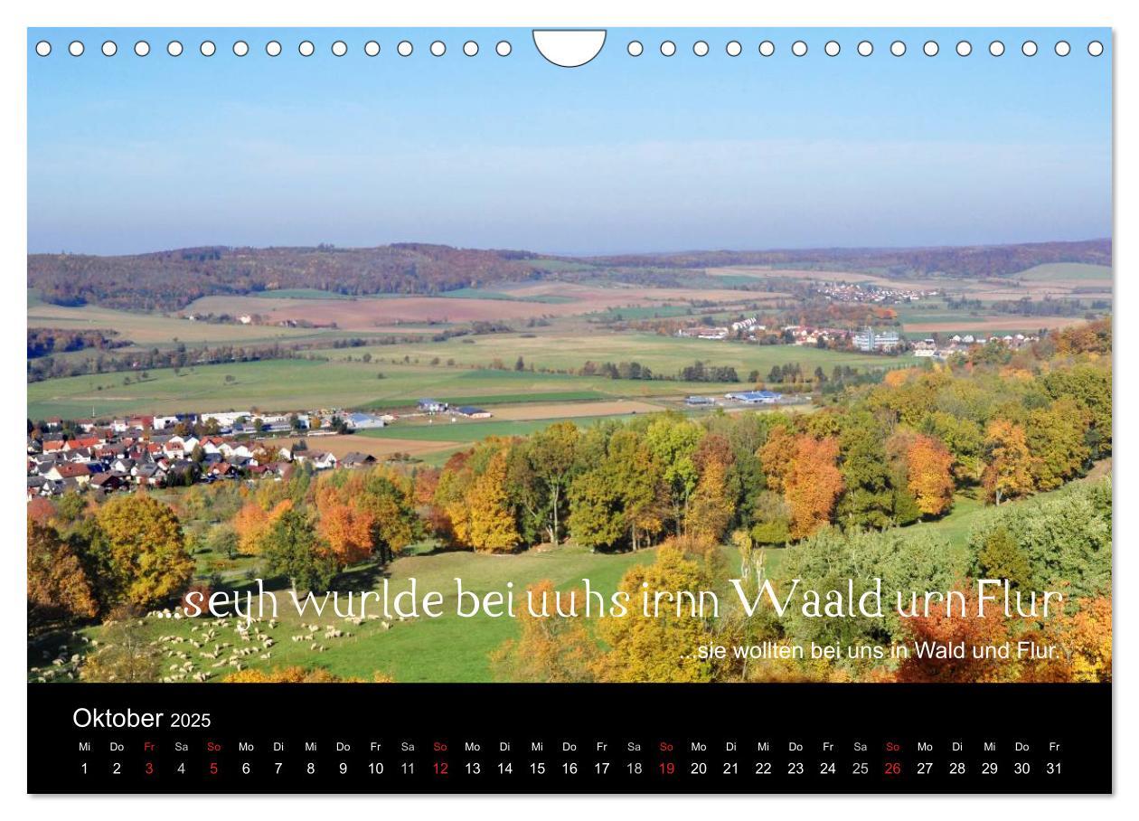 Bild: 9783435513024 | Die Wetterau mit Mundart-Statements (Wandkalender 2025 DIN A4...