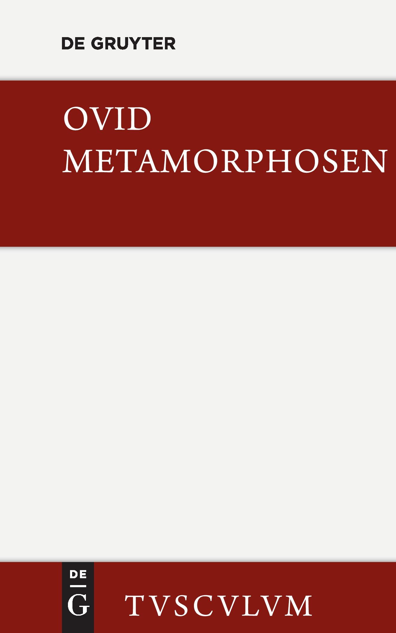 Cover: 9783110360950 | Metamorphosen | Lateinisch - deutsch | Publius Ovidius Naso | Buch