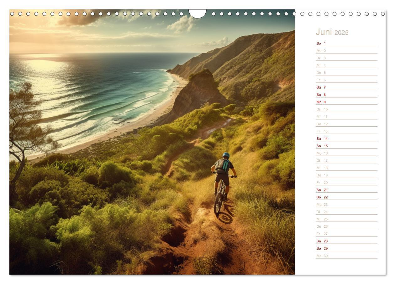 Bild: 9783383870477 | Mit dem Mountainbike durch die Welt (Wandkalender 2025 DIN A3...