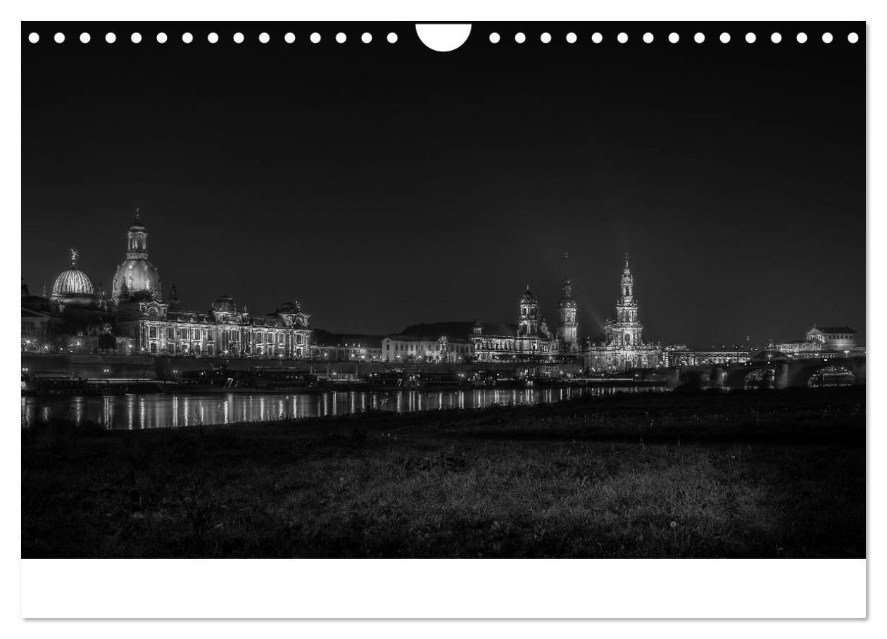 Bild: 9783435637478 | Dresden - Elbflorenz bei Nacht (Wandkalender 2025 DIN A4 quer),...