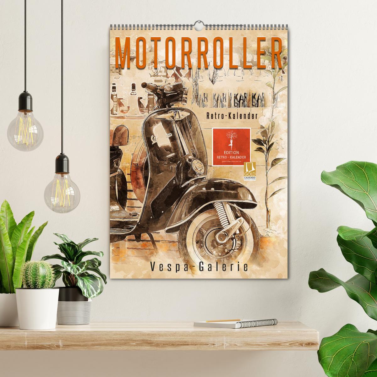 Bild: 9783435929887 | Motorroller - Vespa Galerie (Wandkalender 2025 DIN A2 hoch),...