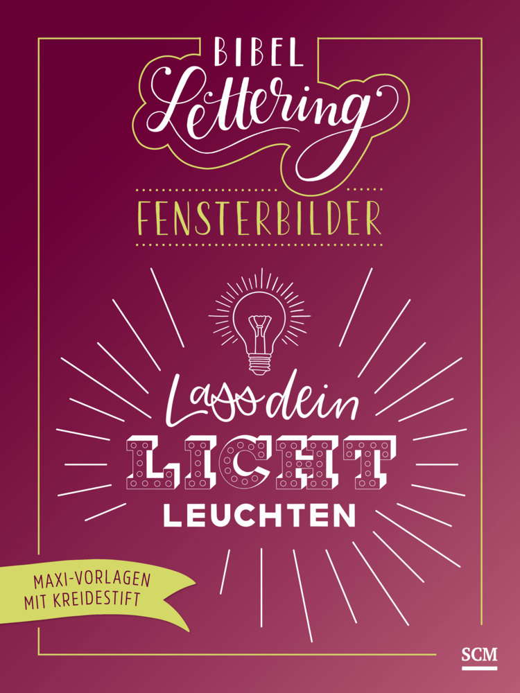 Cover: 9783789398766 | Bibel-Lettering Fensterbilder | Maxi-Vorlagen mit Kreidestift | 2021