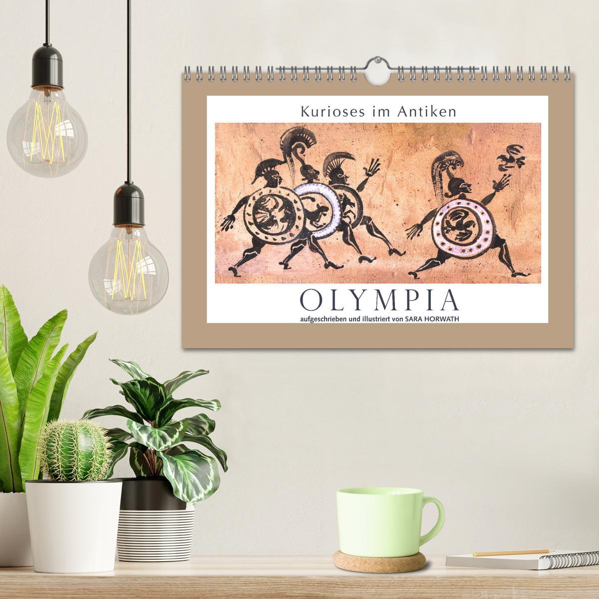 Bild: 9783435195497 | Kurioses im Antiken Olympia (Wandkalender 2025 DIN A4 quer),...