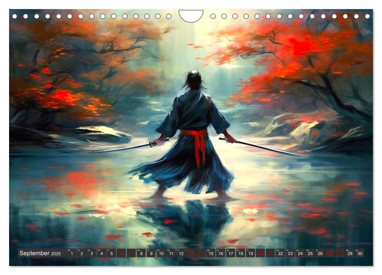 Bild: 9783383862625 | Samurai - ein Leben in Meditation (Wandkalender 2025 DIN A4 quer),...