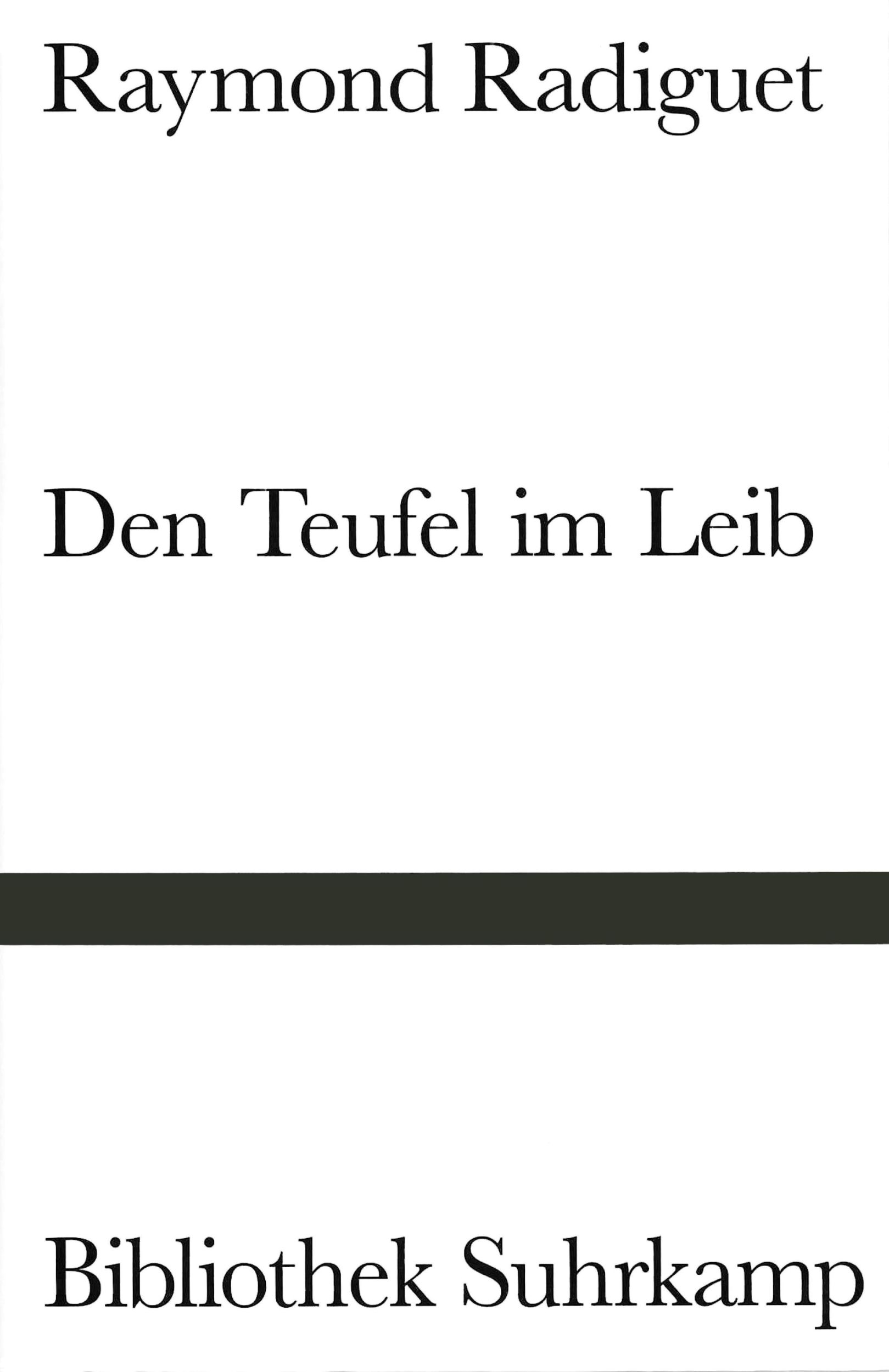 Cover: 9783518011478 | Den Teufel im Leib | Raymond Radiguet | Buch | 172 S. | Deutsch | 1985