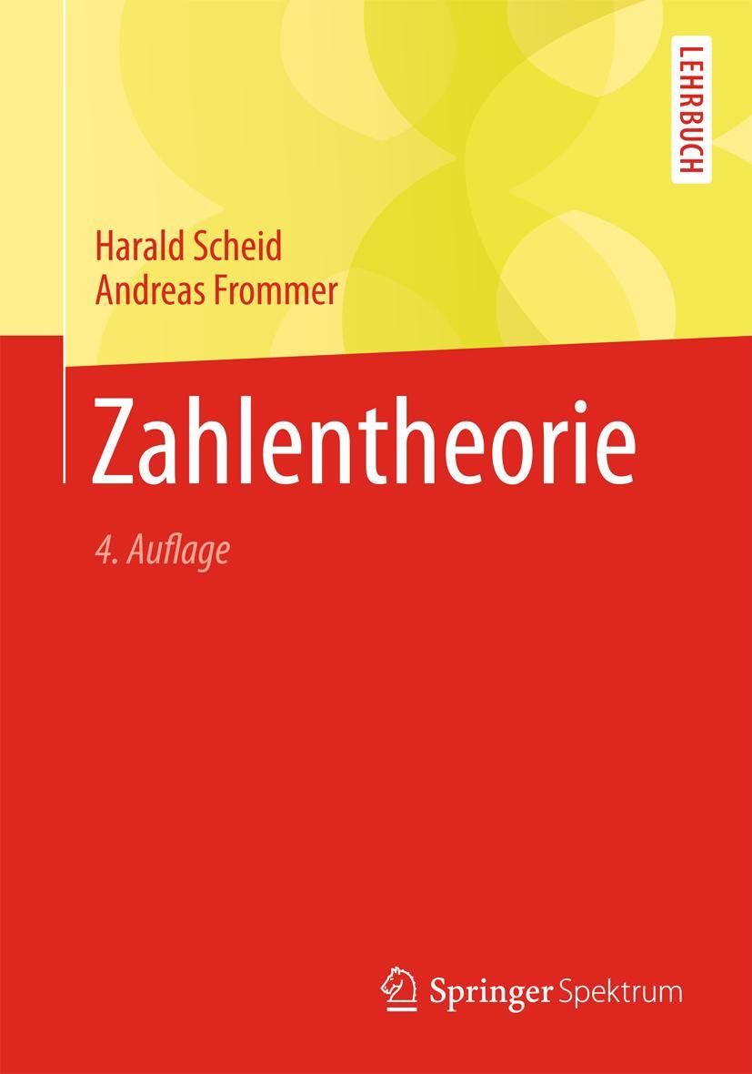 Cover: 9783642368356 | Zahlentheorie | Andreas Frommer (u. a.) | Taschenbuch | VIII | Deutsch