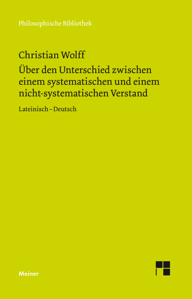 Cover: 9783787334452 | Über den Unterschied zwischen dem systematischen und dem...