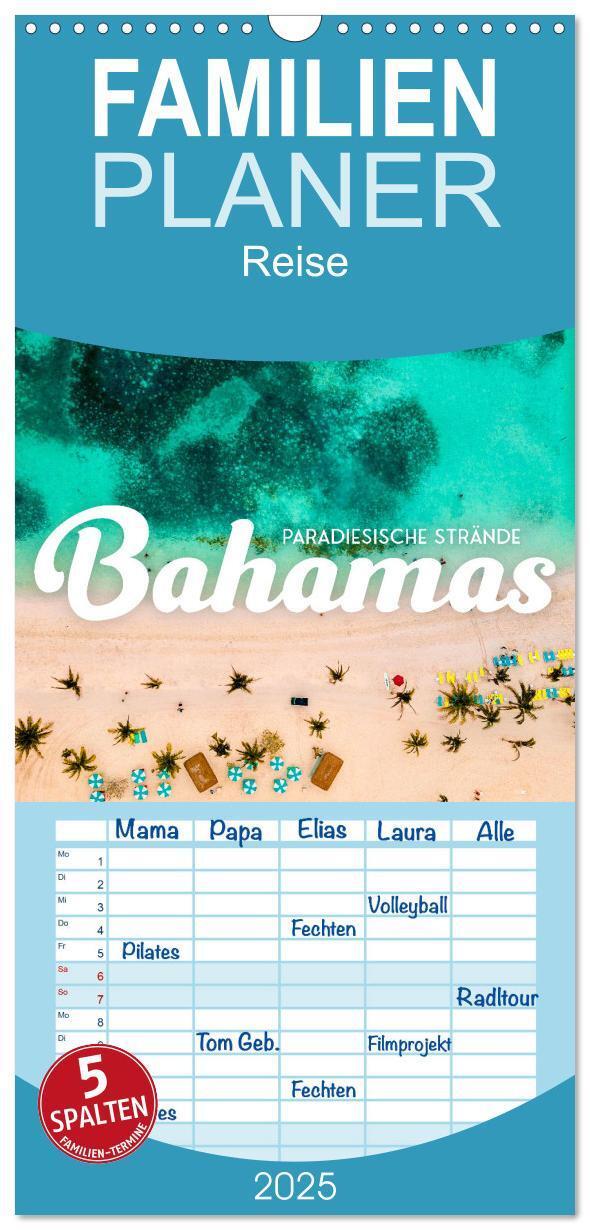 Cover: 9783457098677 | Familienplaner 2025 - Bahamas - Paradiesische Strände. mit 5...