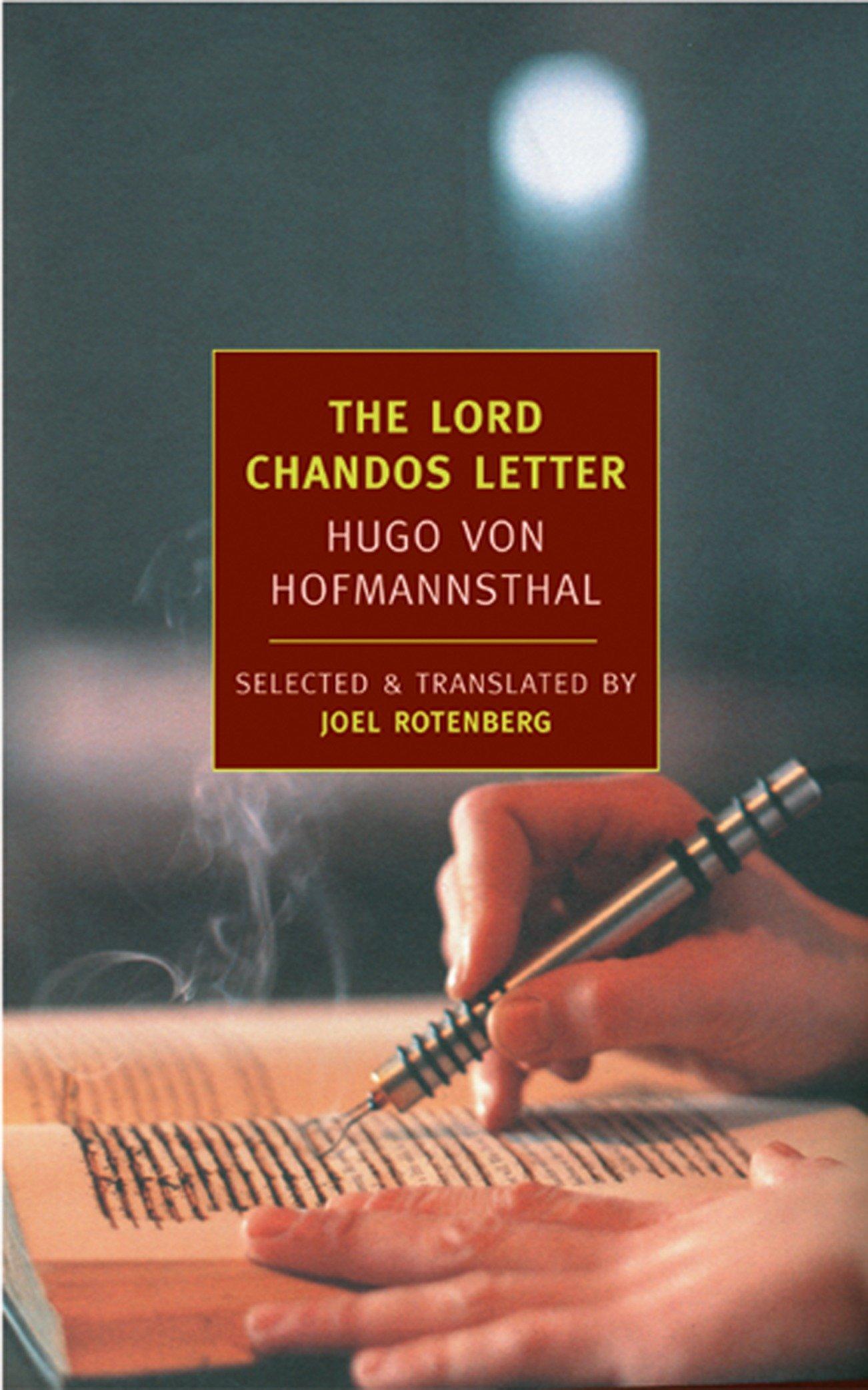 Cover: 9781590171202 | The Lord Chandos Letter | And Other Writings | Hugo Von Hofmannsthal