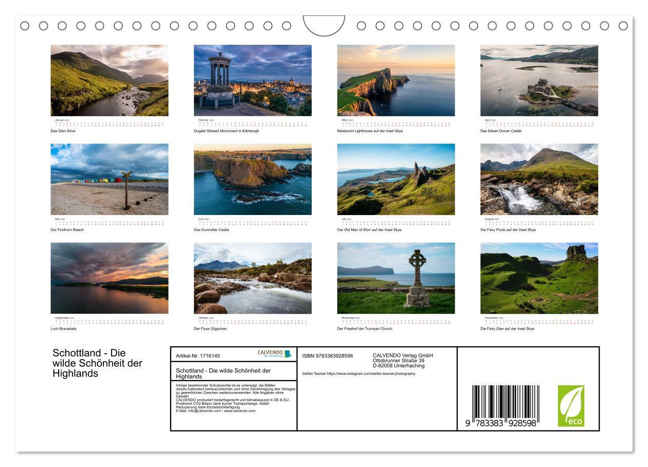 Bild: 9783383928598 | Schottland - Die wilde Schönheit der Highlands (Wandkalender 2025...