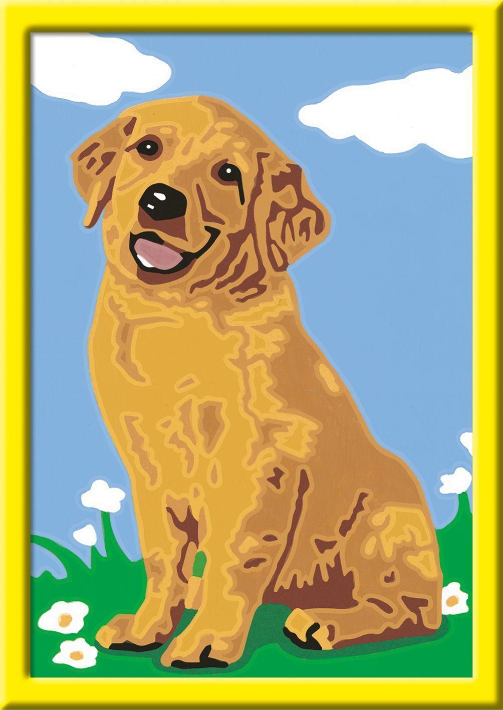 Bild: 4005556285112 | Ravensburger Malen nach Zahlen 28511 - Kleiner Golden Retriever-...