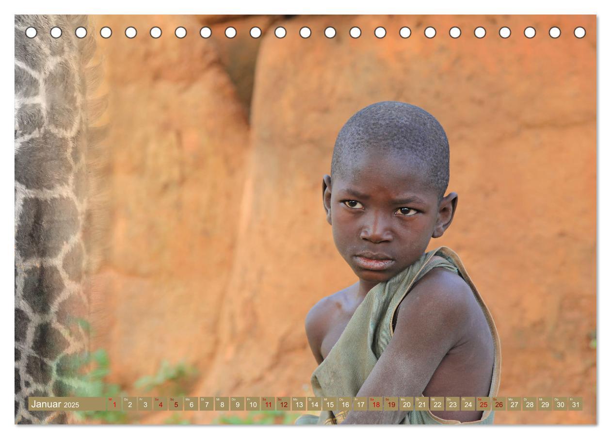 Bild: 9783383923500 | Afrika Kinder (Tischkalender 2025 DIN A5 quer), CALVENDO...