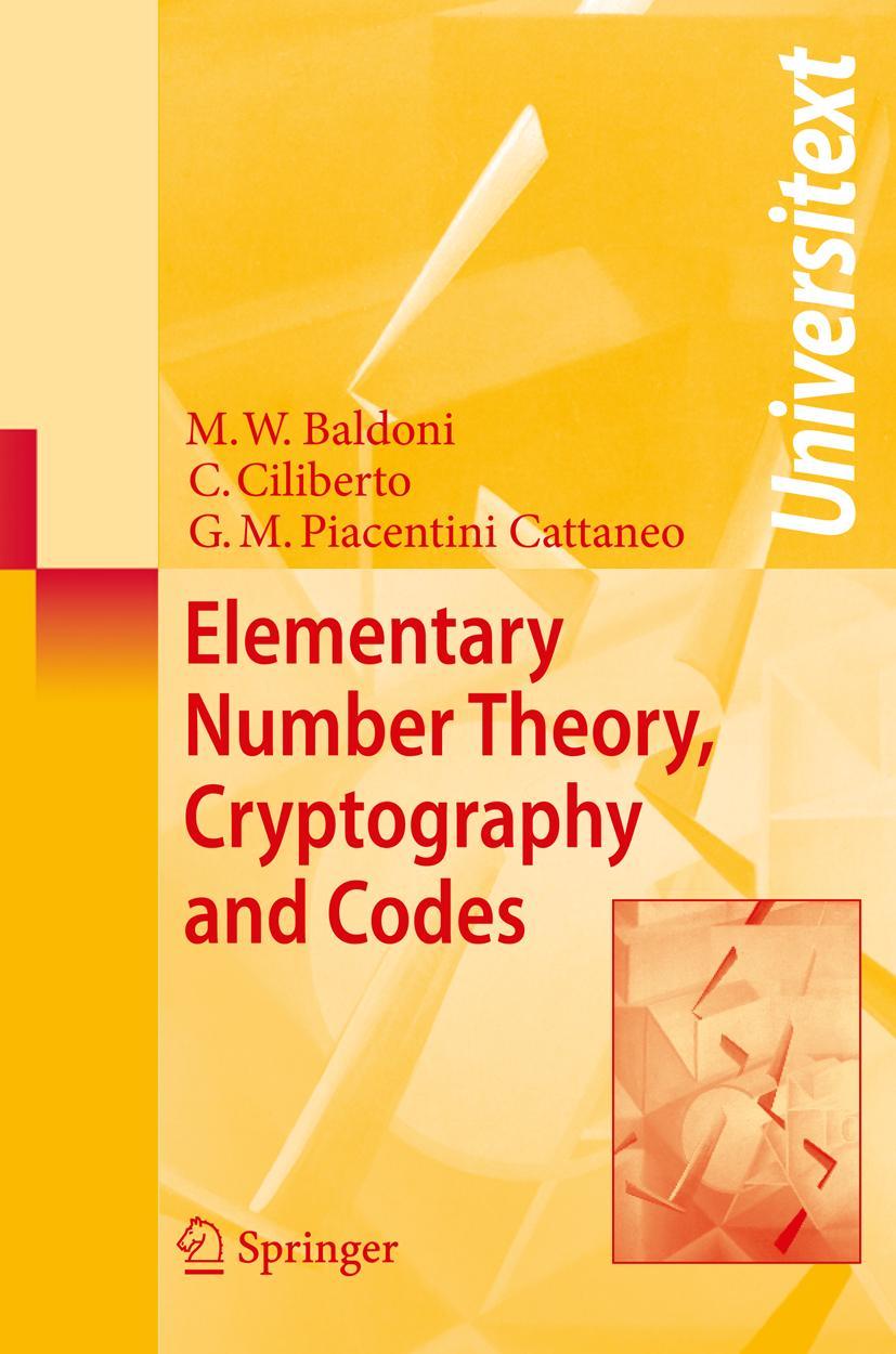 Cover: 9783540691990 | Elementary Number Theory, Cryptography and Codes | Baldoni (u. a.)