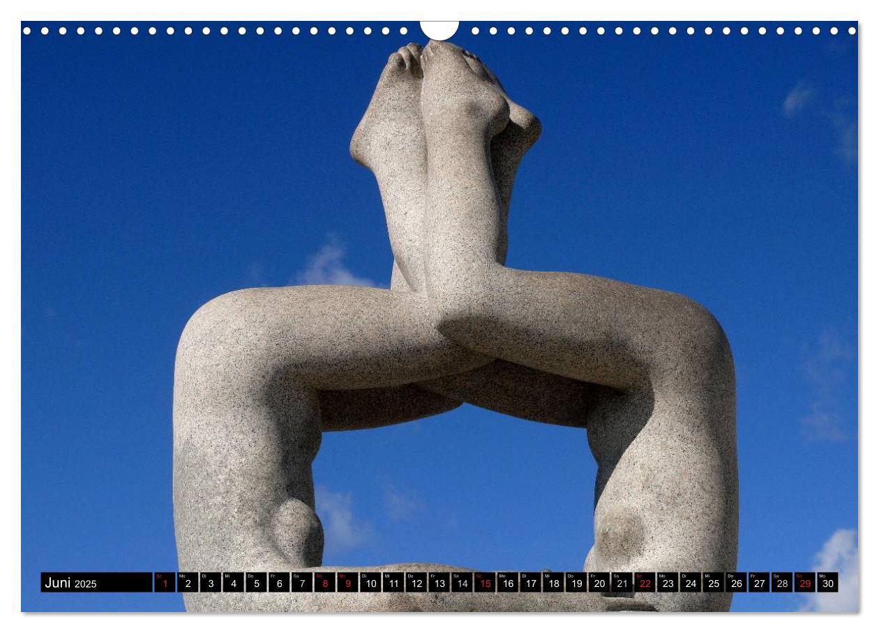 Bild: 9783435685813 | Vigeland Skulpturen Park Oslo (Wandkalender 2025 DIN A3 quer),...