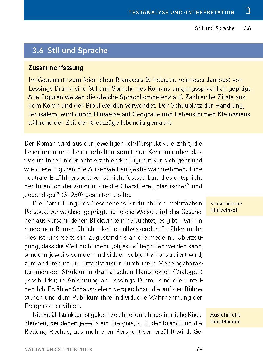 Bild: 9783804431508 | Nathan und seine Kinder - Textanalyse und Interpretation | Pressler