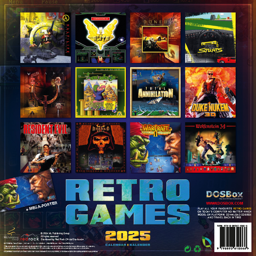 Bild: 9798893610666 | Retro Games 2025 | Der Gaming Kalender | Kalender | 28 S. | Deutsch