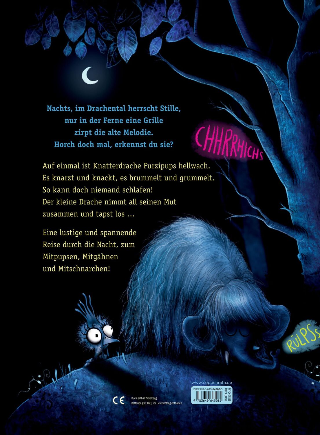 Rückseite: 9783649645085 | Furzipups und der gruselige Schnarch-Schreck (Bd. 4) | Kai Lüftner