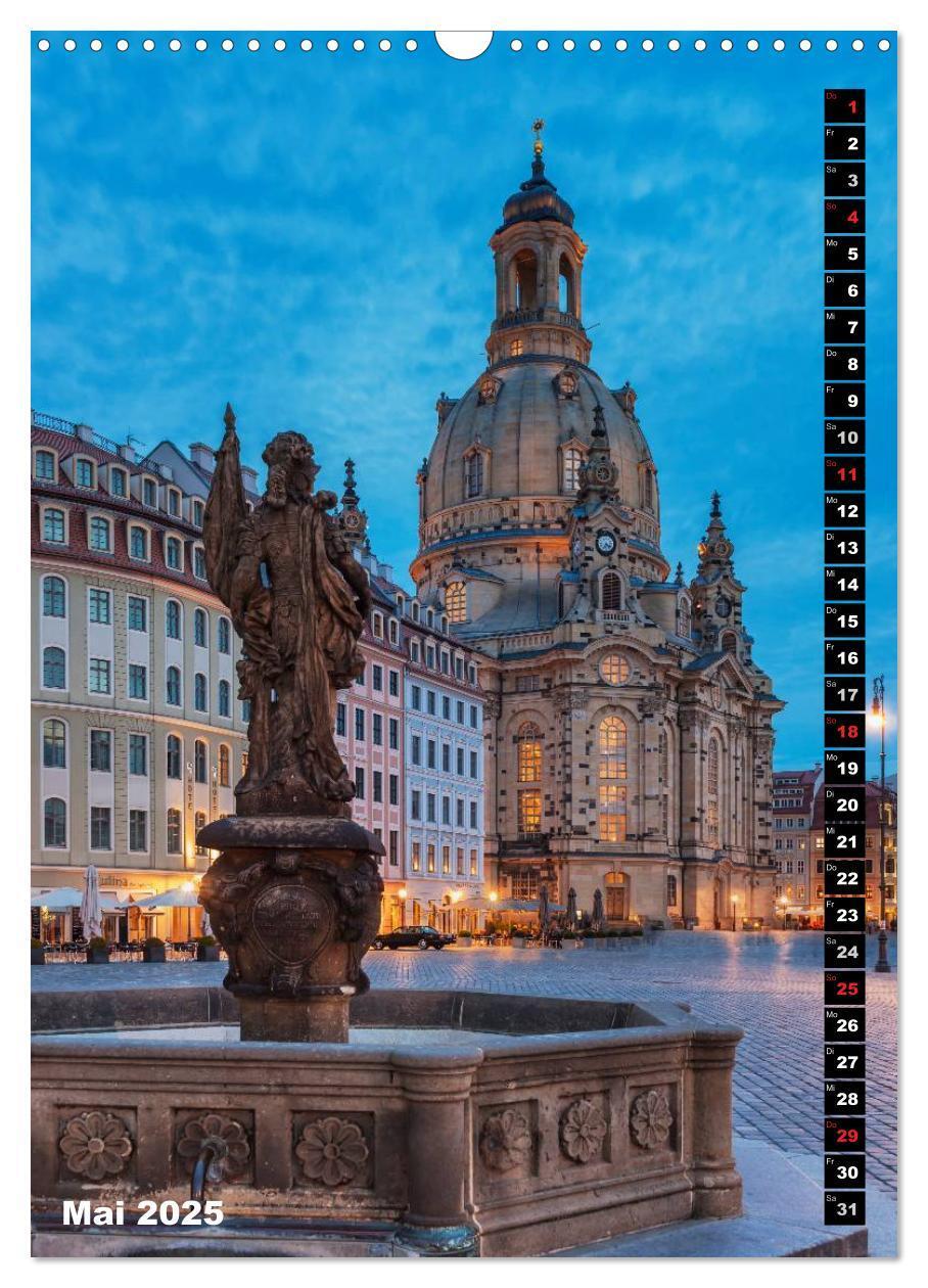 Bild: 9783457087671 | Dresden bei Nacht (Wandkalender 2025 DIN A3 hoch), CALVENDO...