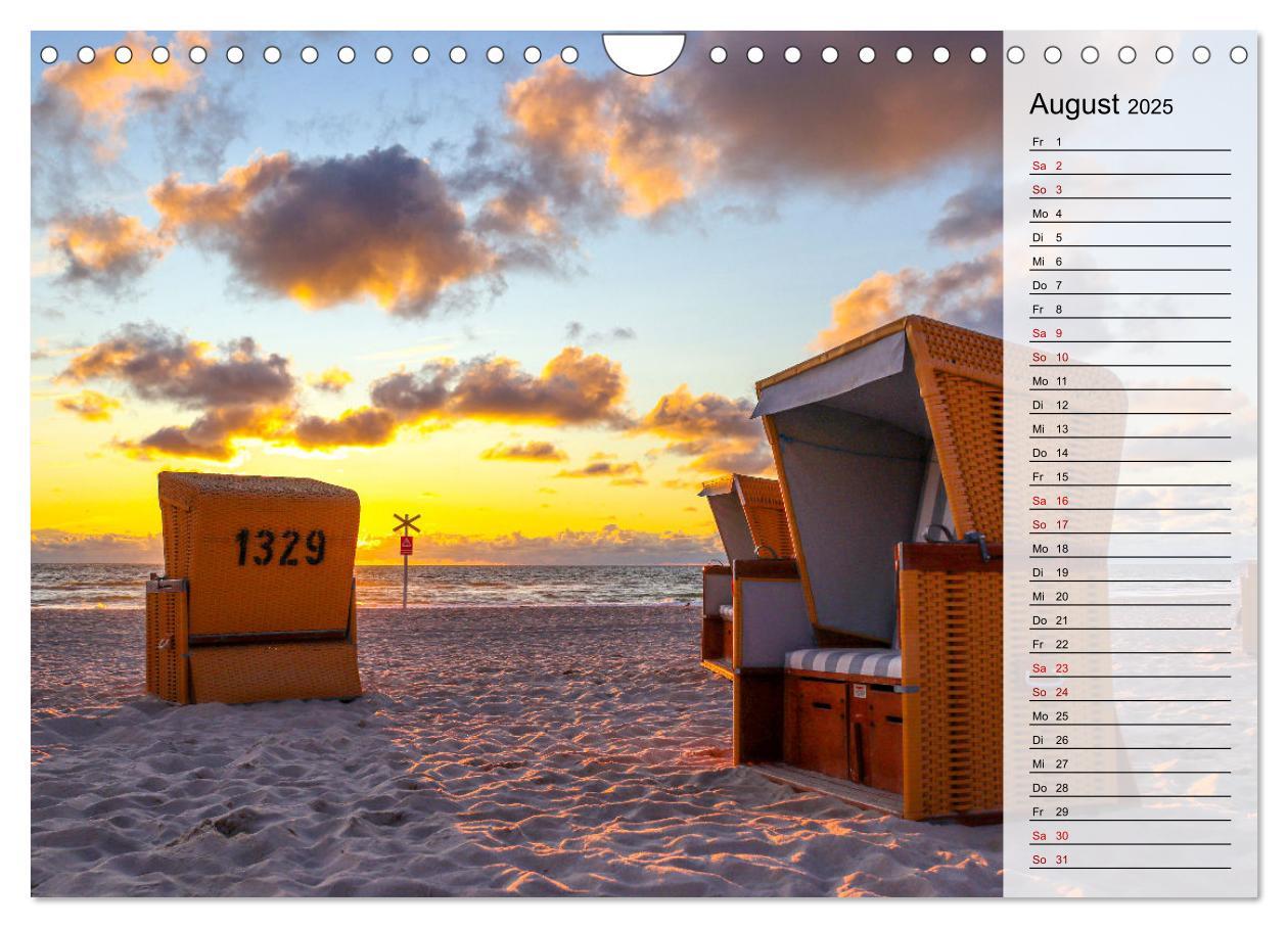 Bild: 9783383848353 | Sylt - Magie der Abendstunden (Wandkalender 2025 DIN A4 quer),...