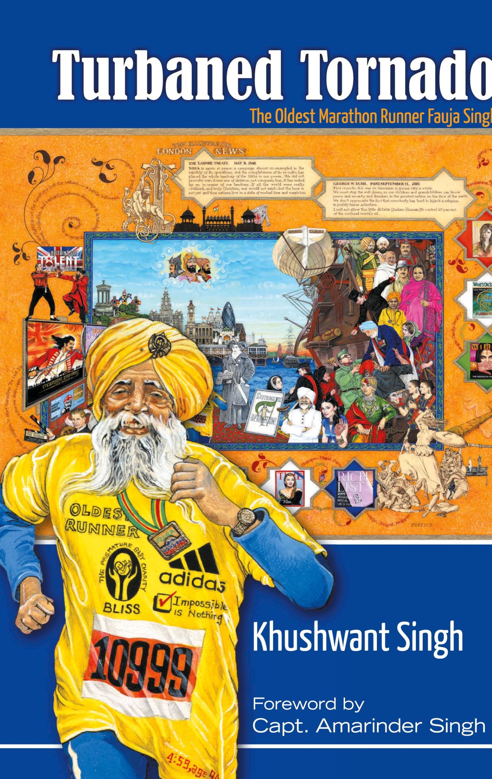 Cover: 9788129118424 | Turbaned Tornado | The Oldest Marathon Runner Fauja Singh | Singh