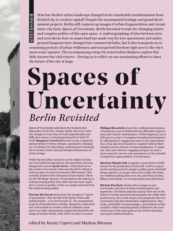 Cover: 9783035614398 | Spaces of Uncertainty - Berlin revisited | Kenny Cupers (u. a.) | Buch