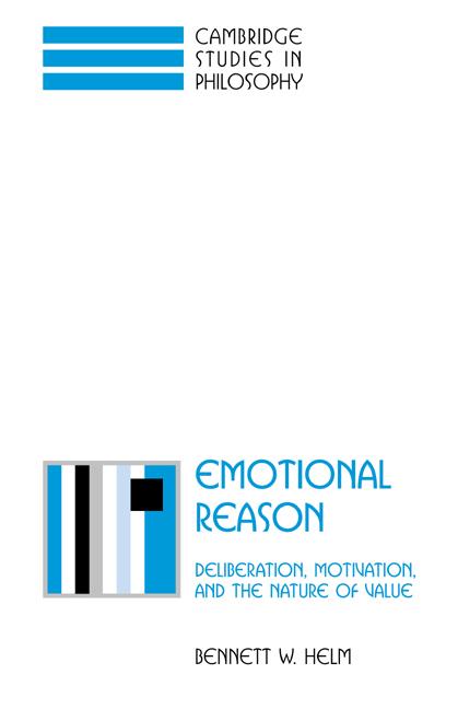 Cover: 9780521039116 | Emotional Reason | Deliberation, Motivation, and the Nature of Value