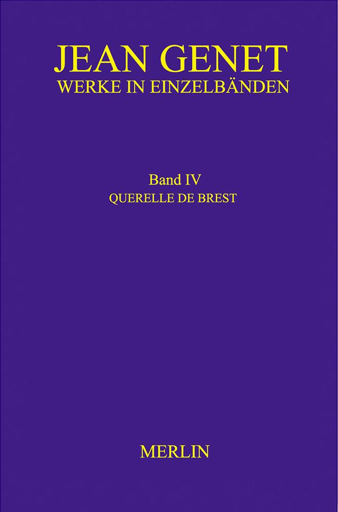 Cover: 9783875363494 | Werkausgabe / Werke in Einzelbänden - Querelle de Brest | Band IV