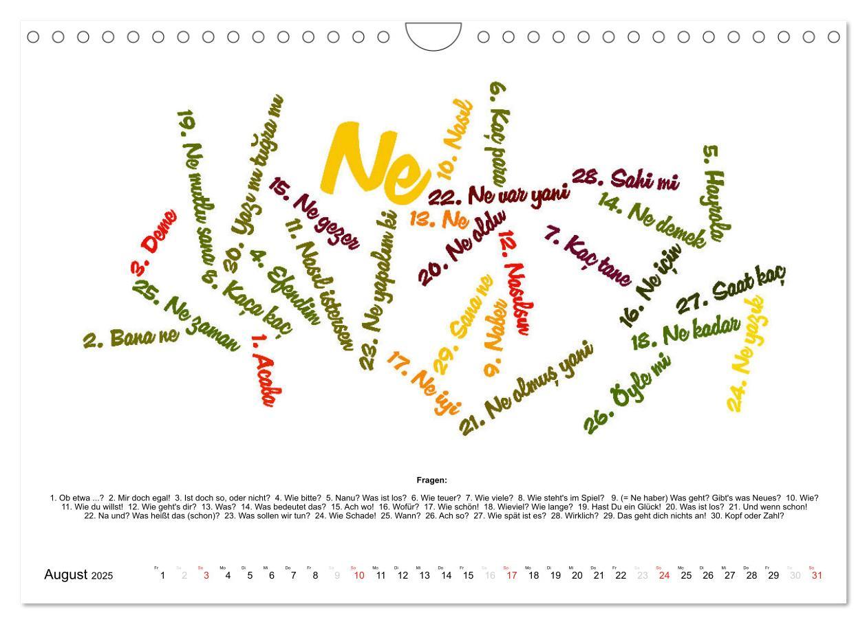 Bild: 9783435176021 | Smalltalk Sprachkalender Türkisch-Deutsch (Wandkalender 2025 DIN A4...