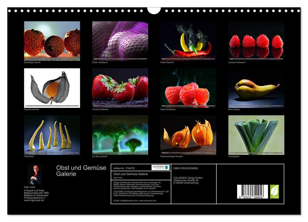 Bild: 9783435399956 | Obst und Gemüse Galerie (Wandkalender 2025 DIN A3 quer), CALVENDO...