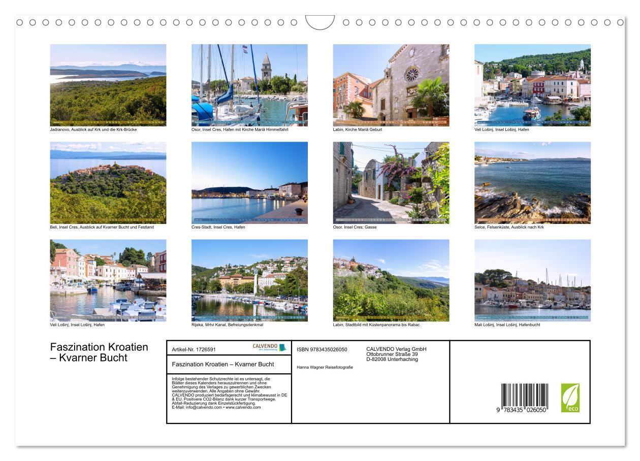 Bild: 9783435026050 | Faszination Kroatien ¿ Kvarner Bucht (Wandkalender 2025 DIN A3...