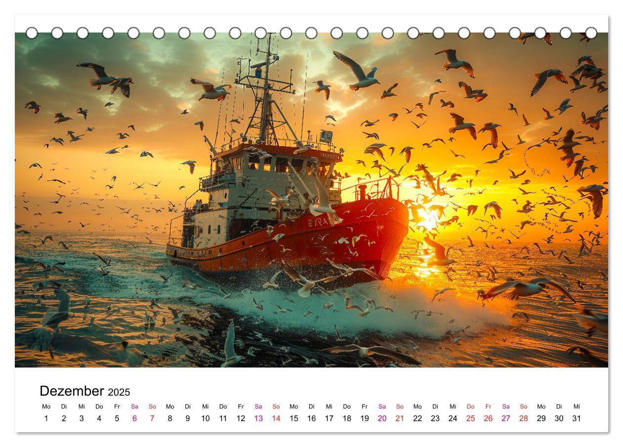 Bild: 9783457162484 | Maritim pur - Möwen (Tischkalender 2025 DIN A5 quer), CALVENDO...