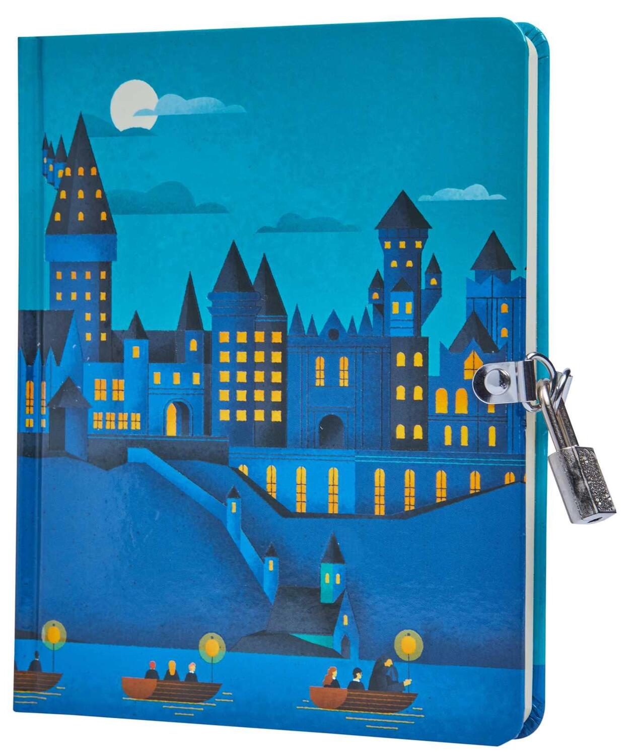 Cover: 9781647222826 | Harry Potter: Hogwarts Castle Glow-In-The-Dark Lock &amp; Key Diary | Buch