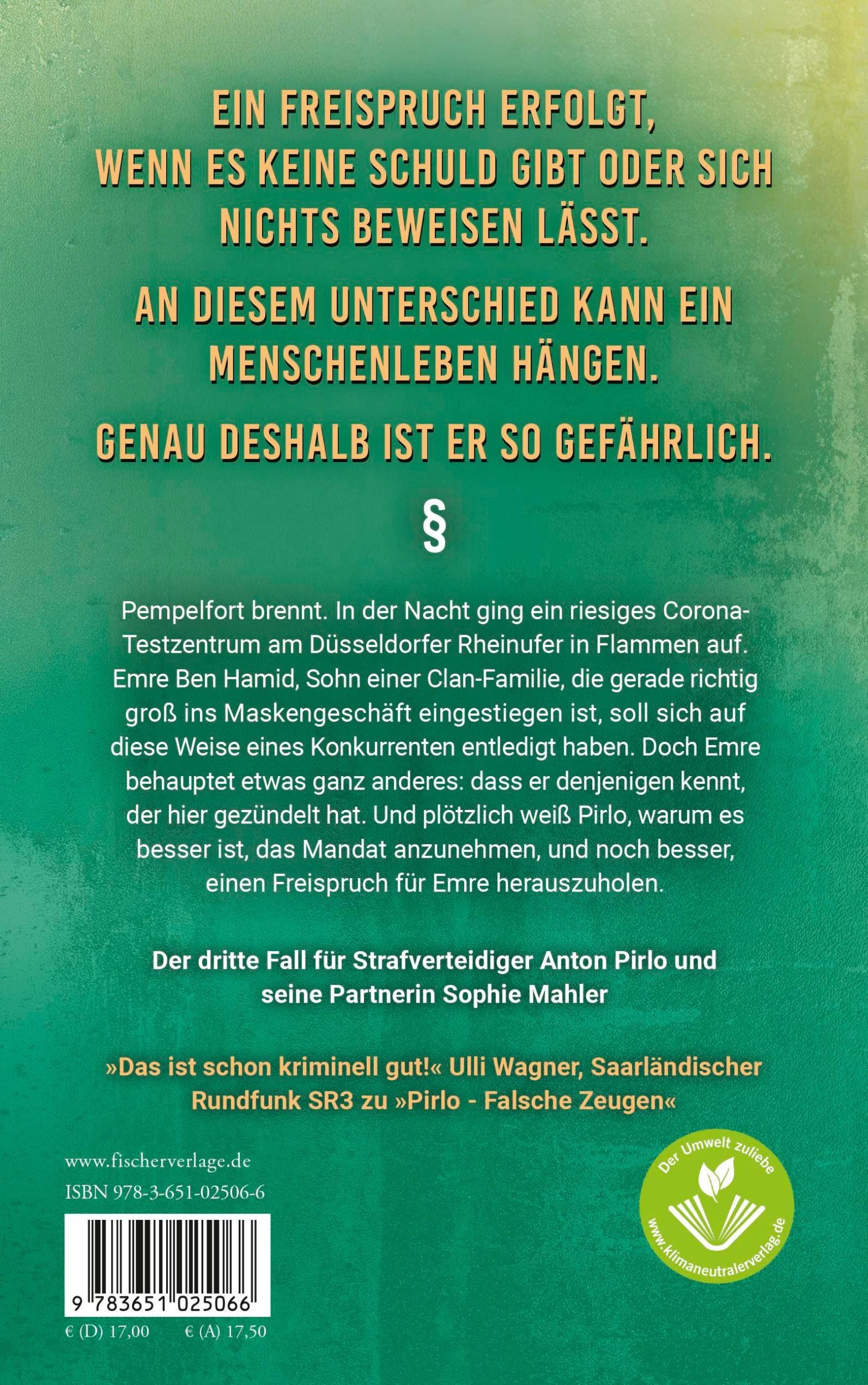 Rückseite: 9783651025066 | Pirlo - Gefährlicher Freispruch | Ingo Bott | Taschenbuch | 496 S.