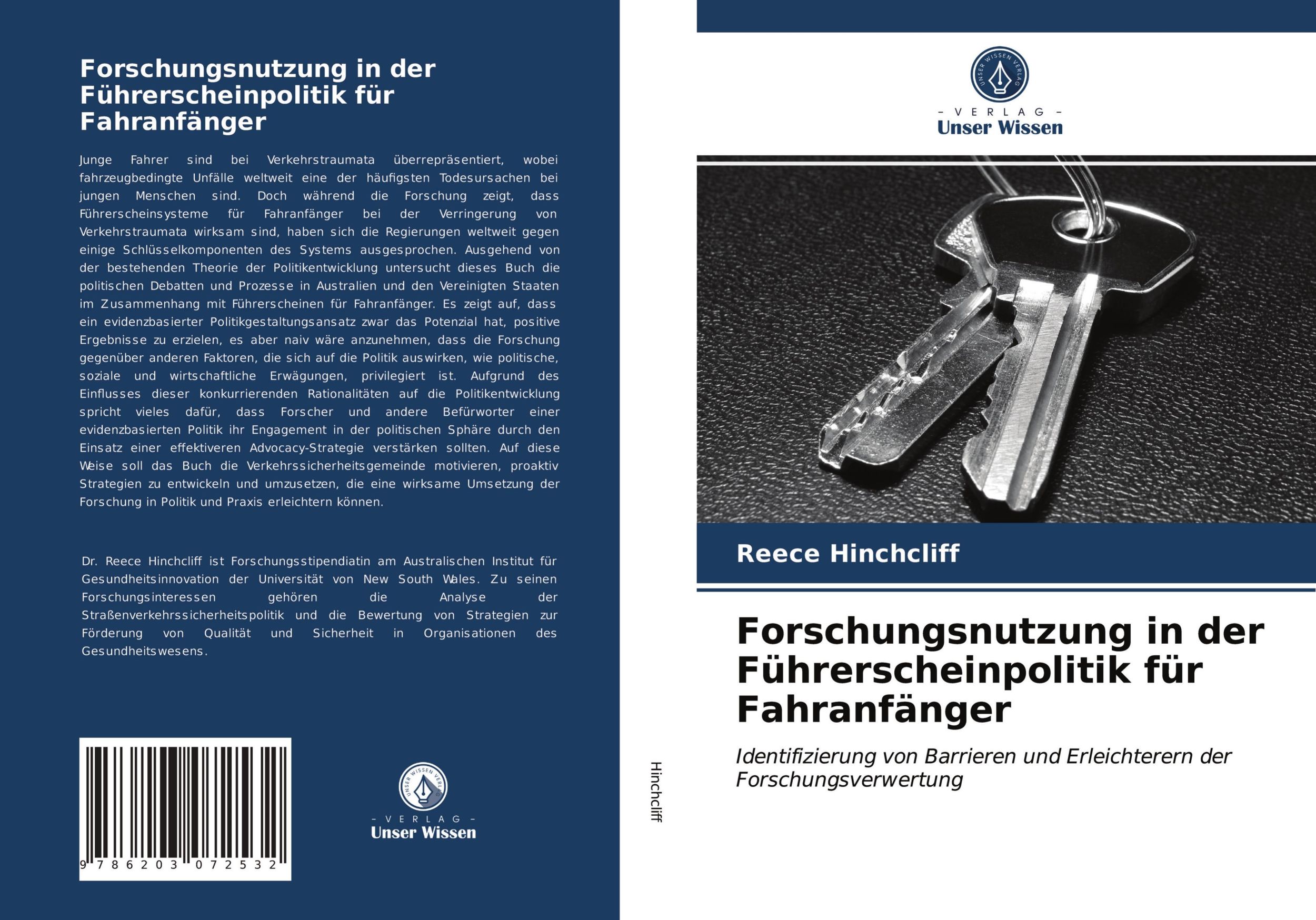 Cover: 9786203072532 | Forschungsnutzung in der Führerscheinpolitik für Fahranfänger | Buch