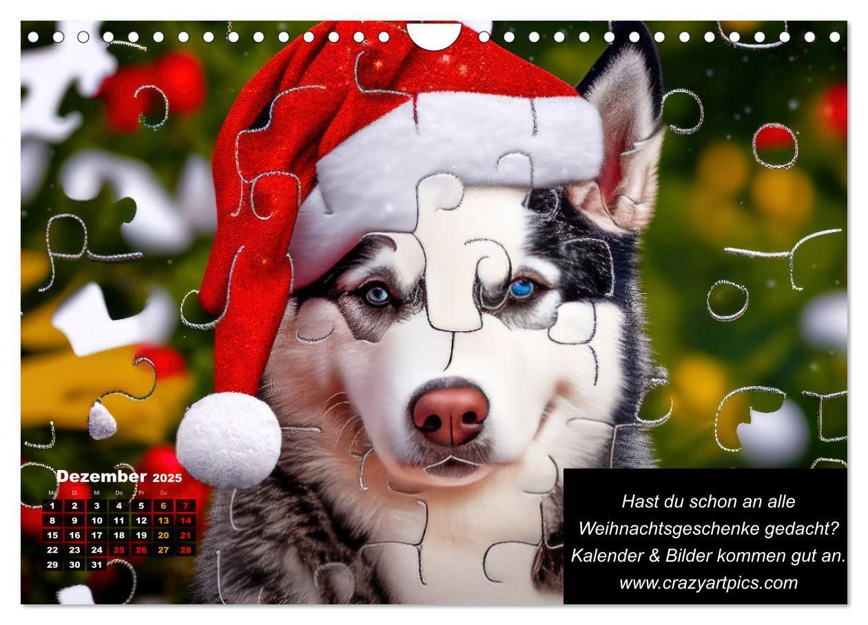 Bild: 9783435639878 | Der tierisch lustige Husky Kalender (Wandkalender 2025 DIN A4...